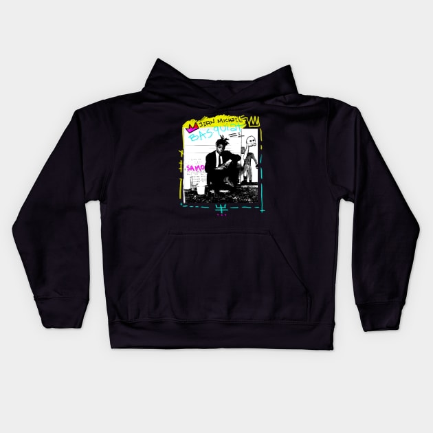 Basquiat Kids Hoodie by Shtakorz